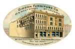 "GIBSON FURNITURE CO." MIRROR FROM ST. LOUIS.