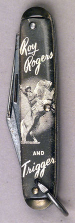 "ROY ROGERS AND TRIGGER" POCKET KNIFE BY COLONIAL.