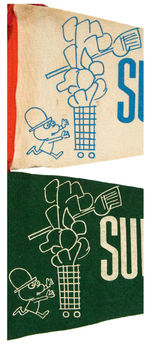 “SUPERMARKET SWEEP” PENNANT PAIR.