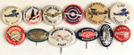 1930s AVIATION CLUB BUTTON LOT