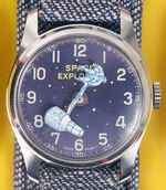 "SPACE EXPLORER WRISTWATCH" IN ORIGINAL CASE.