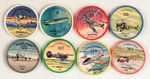 1960s JELL-O AVIATION COINS COMPLETE SET WITH CADDIE.