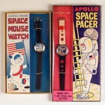 SPACE WRISTWATCH PAIR IN ORIGINAL PACKAGING.