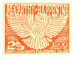 "McCARTHY IS HAPPENING" CONCERT HANDBILL.