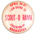 ROCHESTER "SCOUT-O-RAMA" BUTTON.