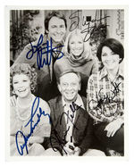 "THREE'S COMPANY" CAST-SIGNED PUBLICITY PHOTO.