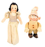 SNOW WHITE AND DOPEY DOLLS.