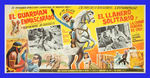"THE LONE RANGER/THE LONE RANGER AND THE CITY OF GOLD" DOUBLE LOBBY CARDS IN SPANISH.