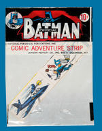 "BATMAN COMIC ADVENTURE STRIP" STICKER STRIPS.