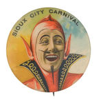 SPLENDID MULTICOLOR DEVIL ANNOUNCES "SIOUX CITY CARNIVAL."