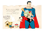 SUPERMAN BIRTHDAY CARD.