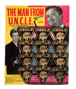 "THE MAN FROM U.N.C.L.E." BADGE DISPLAY.