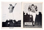 BALTIMORE COLTS JOHNNY UNITAS/ALAN AMECHE VINTAGE SIGNED FAN PHOTOS.