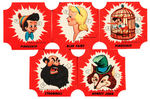 "PINOCCHIO" PORTRAIT SERIES BREAD END LABEL LOT.