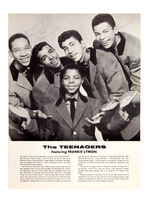 "THE TEENAGERS FEATURING FRANKIE LYMON" SIGNED PROGRAM PAGE.