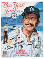 BILLY MARTIN SIGNED 1983 "NEW YORK YANKEES OFFICIAL YEARBOOK".