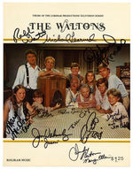 “THE WALTONS” THEME SONG SHEET MUSIC SIGNED BY ALL 11 CAST MEMBERS.