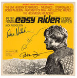 “EASY RIDER” SOUND TRACK ALBUM SIGNED BY MAIN CAST MEMBERS.