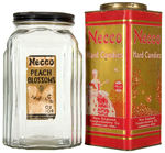 "NECCO CANDIES" BOX PAIR/5 JAR LOT/DISPLAY TIN.