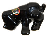 "DRINK/ENJOY GRAPETTE" CARRIER WITH BOTTLES/GLAZED CERAMIC PREMIUM DOG/BRASS SIDEWALK MARKER.