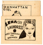 “LENA THE LAUNDRESS/ MANHATTAN GIRL” 8-PAGER PAIR.