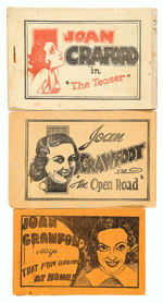 “JOAN CRAWFORD THE TEASER/THE OPEN ROAD/FUN BEGINS AT HOME" 8-PAGER TRIO.