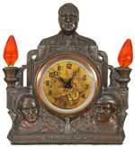 FDR/JOHNSON/PERKINS TRIGATE WITH ELECTRIC LIGHTS AND ANIMATED CLOCK EARLY 1930s.