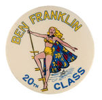 PHILADELPHIA AREA GROUP OF FOUR GRADUATION BUTTONS.