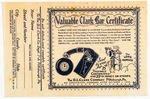 "THE LONE RANGER WATCH/VALUABLE CLARK BAR CERTIFICATE."