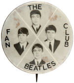 "THE BEATLES FAN CLUB" EARLY AND RARE AUSTRALIAN BUTTON.