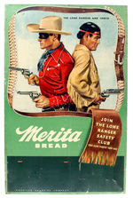 "THE LONE RANGER AND TONTO MERITA BREAD" STORE DISPLAY.