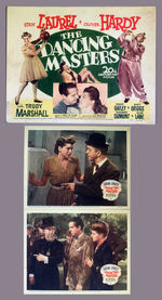 LAUREL & HARDY "THE DANCING MASTERS" LOBBY CARD LOT.