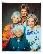 THE GOLDEN GIRLS FOUR MEMBER CAST SIGNED PHOTO.