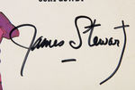 JAMES STEWART SIGNED "PROFESSIONAL BASEBALL - THE FIRST 100 YEARS" RECORD ALBUM.