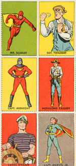 CAPTAIN MARVEL/FAWCETT CHARACTERS “COMIC STAMPS” SHEET.