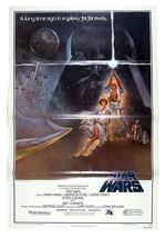 "STAR WARS" STYLE A ORIGINAL 1977 MOVIE POSTER.