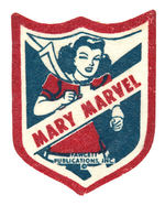 "MARY MARVEL" FELT PATCH.