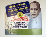 JESSE OWENS ATHLETIC SHOE DIE-CUT DISPLAY.