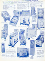 "MIKE MUNVES CORP." COIN-OP SPECIALIST CATALOGS/FOLDER FEATURING EXHIBIT CARD MACHINES.