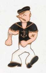 POPEYE 1930S ENGLISH ENAMEL PIN.