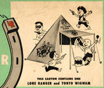 “OFFICIAL LONE RANGER TENT” BOXED SET.