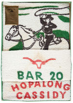 "OFFICIAL HOPALONG CASSIDY" BOXED TOWEL SET.