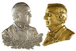 MCKINLEY PAIR OF FINELY DETAILED CAST METAL BUSTS.