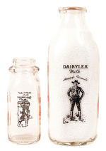 HOPALONG CASSIDY/DAIRYLEA MILK BOTTLES.