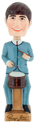 THE BEATLES GIANT BOBBING HEAD STORE DISPLAY FIGURE SET BY CAR MASCOTS INC.