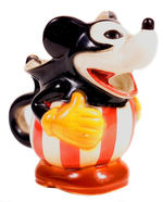 MICKEY MOUSE FIGURAL CERAMIC PITCHER.