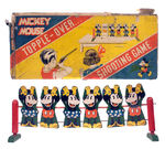 "MICKEY MOUSE TOPPLE-OVER SHOOTING GAME."