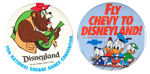 PAIR OF SCARCE DISNEYLAND BUTTONS.