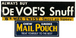 TOBACCO & RELATED DOOR PUSH/ADVERTISING SIGNS LOT.