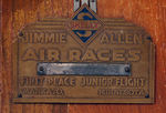 "JIMMIE ALLEN" AIR RACES FIRST PLACE AWARD, UNIQUE.